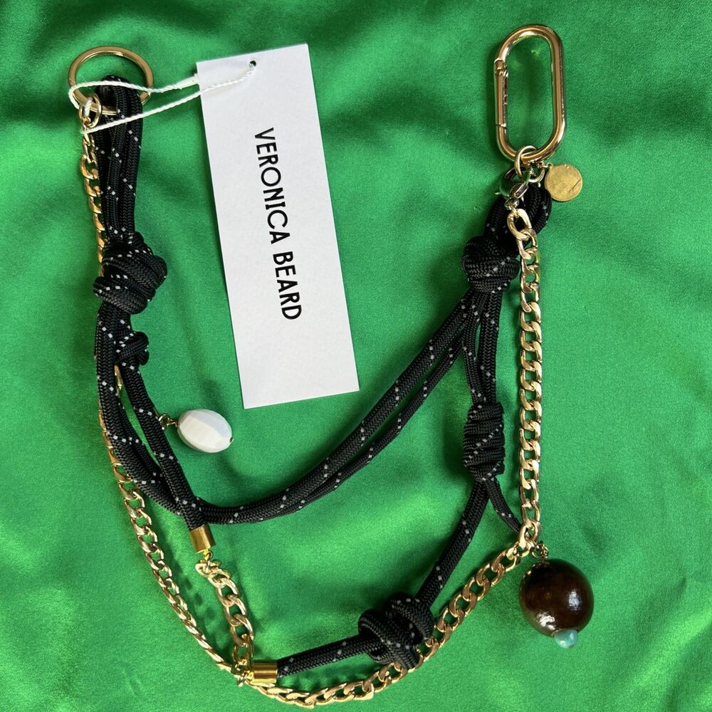 VERONICA BEARD Bag Charm Keychain Paracord Multi Playful Bohemian Decor NWT